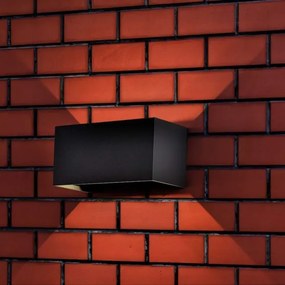 Aplică LED de perete pentru exterior, 24W, 230V, 3000K, IP65, antracit