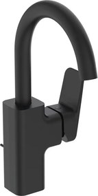 Baterie lavoar inalta Ideal Standard Ceraplan 280 negru mat cu ventil Pop-Up metalic