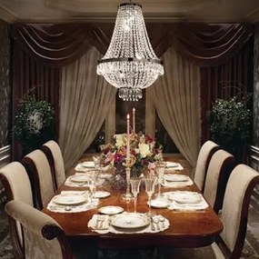 Candelabru clasic cristal 6 becuri G9 CAESAR 033532 IDEAL LUX