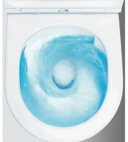 Deante CDJD6RPS - Vas WC pe pardoseală cu capac JASMIN, ceramică/alb