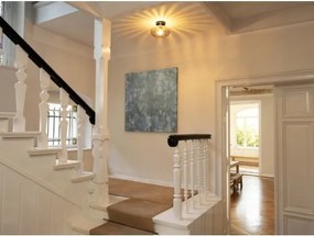 Plafonieră Osram DECOR SMOKE 1xE27/12W/230V Ø28 cm, negru/gri fumuriu