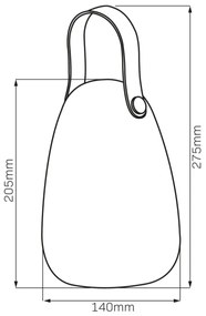 Corp de iluminat LED RGBW solar CANARIA LED/2W/1,2V 400 mAh IP44 alb