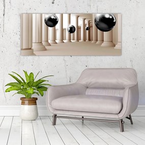 Tablou - Minge între stâlpi (120x50 cm)