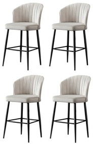 Set de scaune de bar Rubi Cream, 4 buc., 4 buc