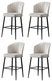 Set de scaune de bar Rubi Cream, 4 buc., 4 buc