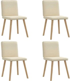 vidaXL Scaune de bucătărie, 4 buc., material textil