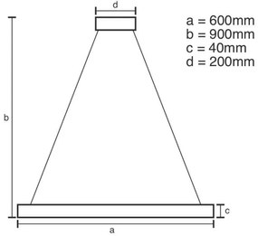 Lustră LED dimabilă pe cablu Brilagi CIRCLE LED/42W/230V 3000-6500K + telecomandă