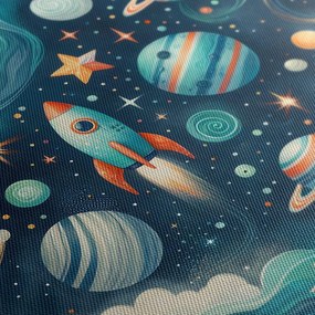 Tablou planete colorate și stele