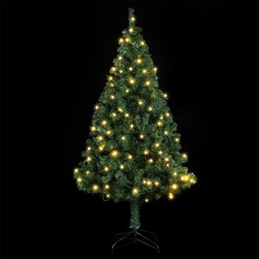 Brad artificial cu lumanari LED - 210 cm