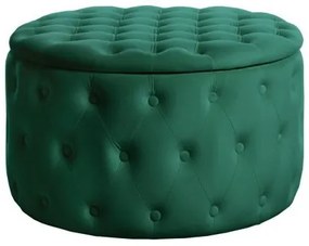 Taburete cu spatiu de depozitare Modern Barock 75cm, verde