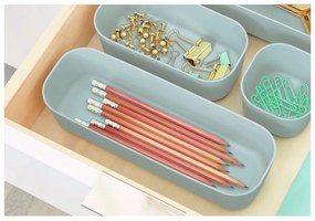 Cutie pentru depozitare iDesign Eco Bin, 27,43 x 9,14 cm, gri
