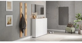 Pantofar alb cu aspect de lemn de stejar 138x105x25 cm Libbiano – Germania