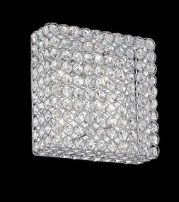 Aplica de perete cristal Venezian dim. 30x30cm ADMIRAL PL4 Cromo