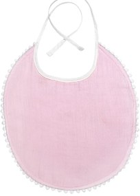 Bavețică din muselină Kindsgut London, roz