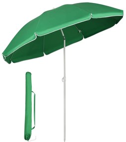 Umbrela soare rotunda UV20+ Verde 160 cm