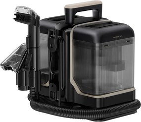 La mâna a doua: Aspirator cu spalare pentru covoare si tapiterie Dreame N10, 450 W, 12000 Pa, 1,6/0,75 L, Cu apa caldă pana la 60°C, Autocuratare, Negru