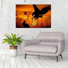 Tablou cu silueta prădătorului (90x60 cm)