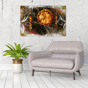 Tablou cu pictură epochală străveche (90x60 cm)