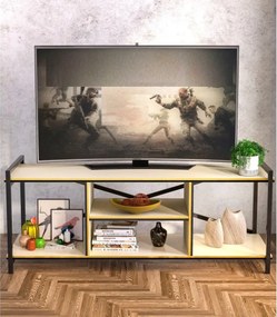 Comoda tv cadru metal,  Seria 440, Homs, 120 x 45 x 35 cm,20498