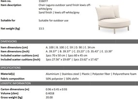 Scaun pentru exterior design LUX Laguno