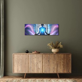 Tablou - Meditație (cu ceas) (90x30 cm)