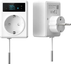 Immax NEO 07811L - Priză inteligentă cu termometru F 3680W Wi-Fi