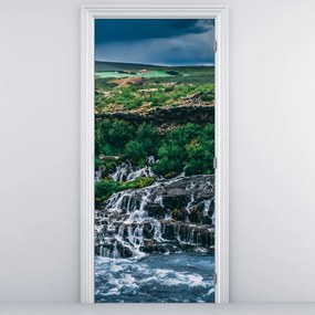 Fototapet pentru ușă - Cascadele în natură (95x205cm)