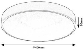 Plafonieră LED Rabalux 71135 OCTAV LED/24W/230V 4000K d. 40 cm