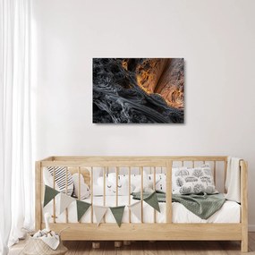 Tablou pe sticlă - Privire spre centru (70x50 cm)