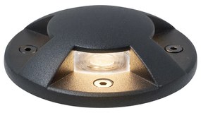 Spot modern de sol negru GU10 50mm Efect de 4 lumini IP65 - Cellar