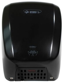 Uscator de mani cu aer cald si senzor, negru mat, Jet Dryer Storm