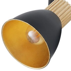 Brilagi - Lampa spot ODENSE 3xE14/10W/230V lemn de cauciuc/negru