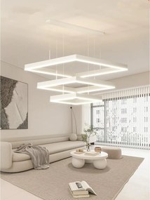 💡 Pendul LED 9510/3 – Stil Minimalist cu Funcții Smart și Finisaj Alb