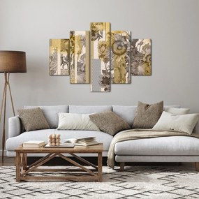Tablou - Colaj cu floarea-soarelui (150x105 cm)