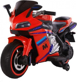 Motocicleta Electrica cu Acumulator Pentru Copii NOVOKIDS™ Sport Premium Motor, 12 Volti, 3-6 ani, max 30 kg, Cu Melodii si Lumini Frontale, Roti