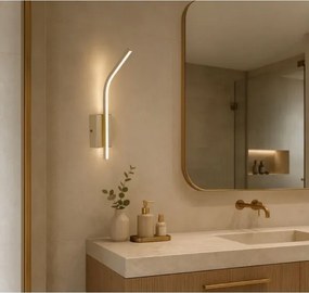 Rabalux 75089 - Aplică LED de perete pentru baie TILMANN 10W/230V 4000K IP44 auriu