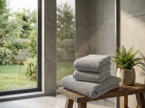 Prosop NORIELLE 70x140 cm gri deschis, 100% bumbac