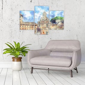 Tablou - Biserica Santa Maria di Loreto, Roma, Italia (90x60 cm)