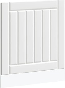 vidaXL Panou pentru mașină de spălat vase „Lucca” lemn prelucrat alb