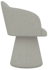 Scaun de sufragerie gri deschis tapițat Kanoa – Makamii