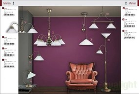 Lustra, Pendul clasic 2 brate, L-70cm, Marian 2707 RX