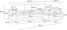 Colțar roz Belair – Bobochic Paris