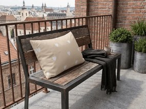 Fata de perna din polibumbac HEARTILO POLY 50x70 cm, bej