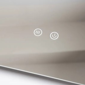 Brilagi - Oglindă pentru baie DIANA, LED reglabilă, cu iluminare integrată și încălzire anti-aburire, 13 W, 230 V, 40 x 60 cm, IP44