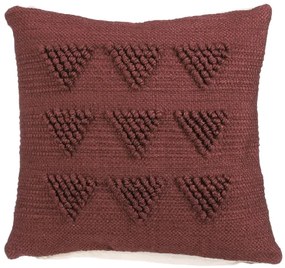 Husa de perna decorativa LANDER 45x45 cm, visiniu