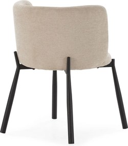 Set de scaune de sufragerie bej 2 buc. tapițat Ginny – MOME