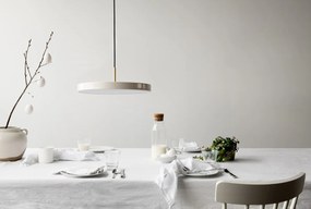 Lustra LED design scandinav Asteria medium - pearl white/ auriu