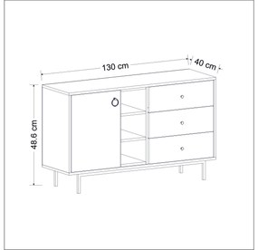 Mobilier living Natty (antracit). 1088777