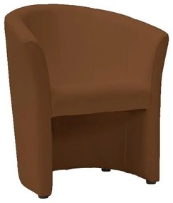 Fotoliu TM-1 piele ecologica maro deschis/wenge EK4