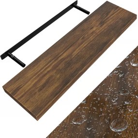 Poliță de perete FIGO + consolă, 90cm, stejar închis Casaria